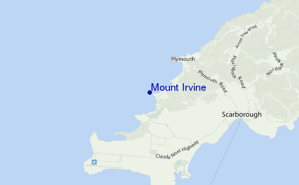 carte de localisation de Mount Irvine