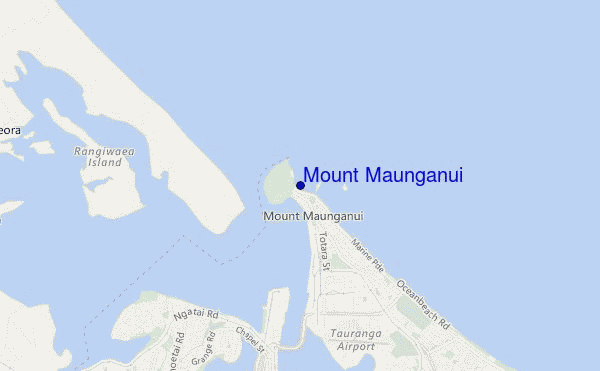 carte de localisation de Mount Maunganui