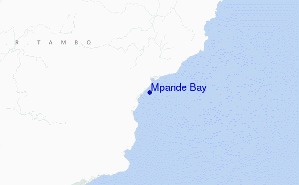 carte de localisation de Mpande Bay