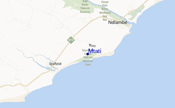 carte de localisation de Mtati
