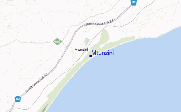 carte de localisation de Mtunzini