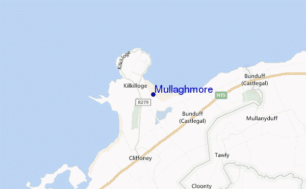 carte de localisation de Mullaghmore