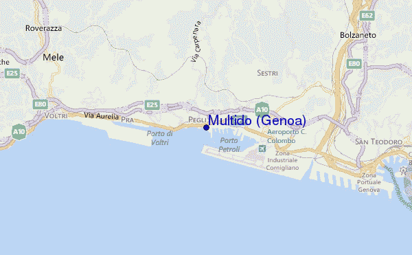 carte de localisation de Multido (Genoa)