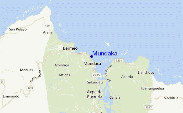 carte de localisation de Mundaka