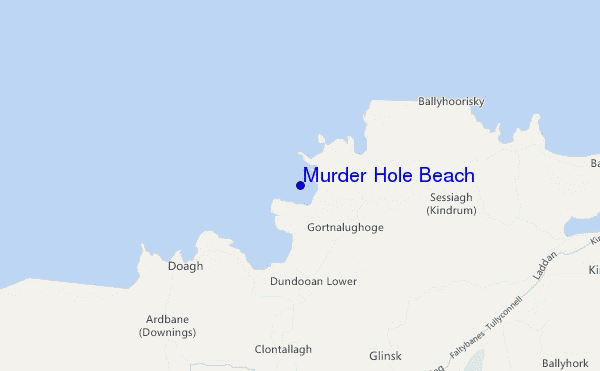 carte de localisation de Murder Hole Beach