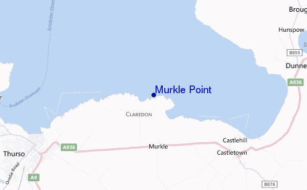 carte de localisation de Murkle Point