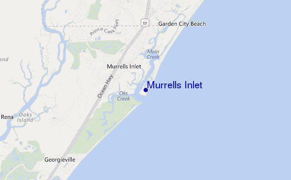 carte de localisation de Murrells Inlet