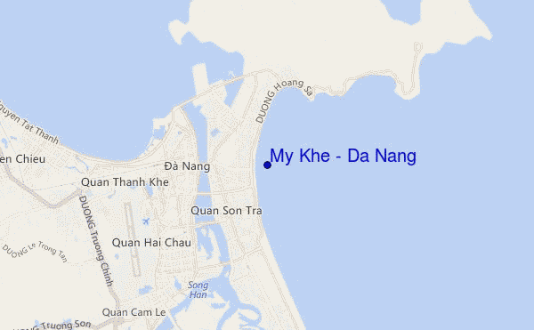 carte de localisation de My Khe / Da Nang