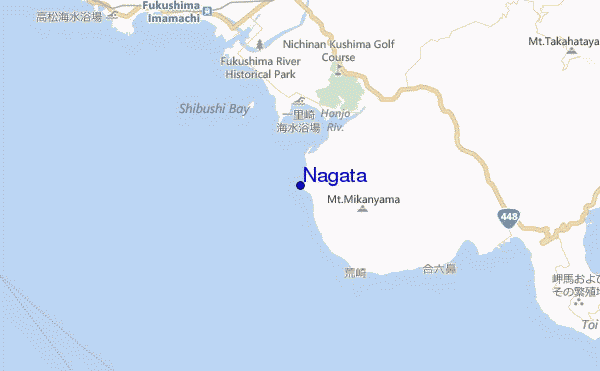 carte de localisation de Nagata