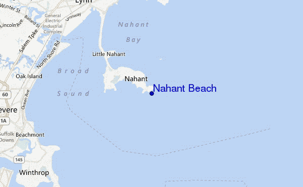 carte de localisation de Nahant Beach