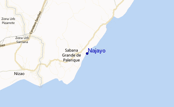 carte de localisation de Najayo