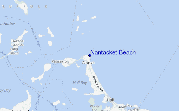 carte de localisation de Nantasket Beach