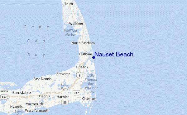 Nauset Beach Location Map