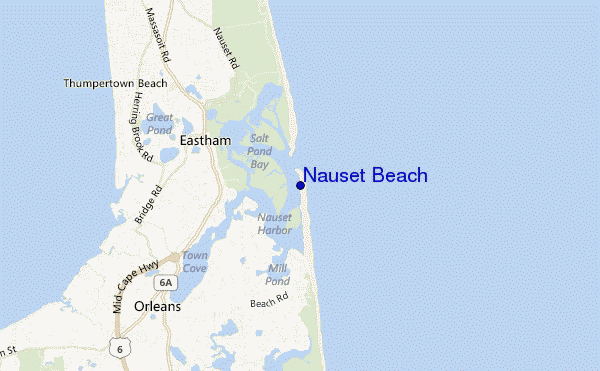 carte de localisation de Nauset Beach