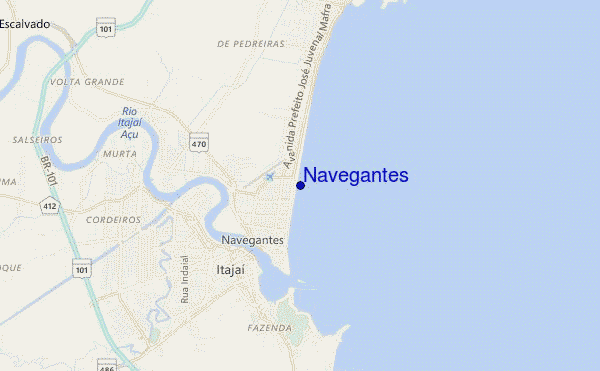 carte de localisation de Navegantes