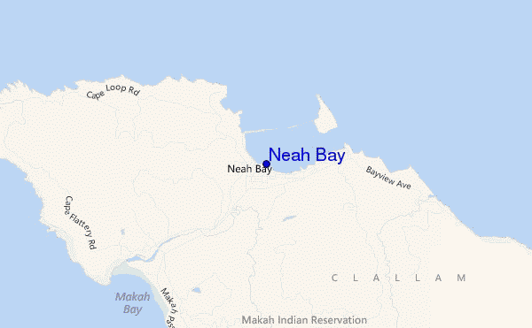 carte de localisation de Neah Bay