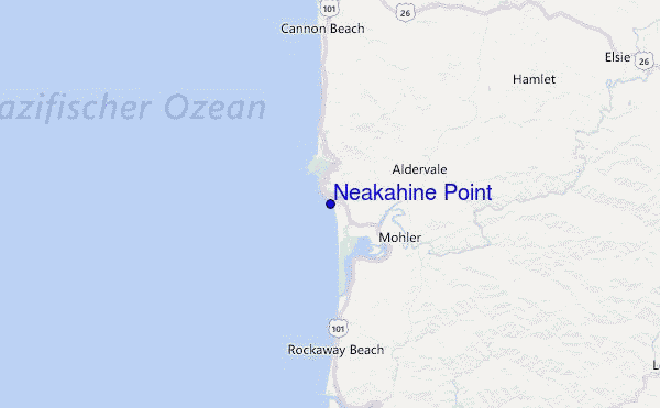 Neakahine Point Location Map