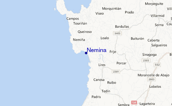 carte de localisation de Nemina