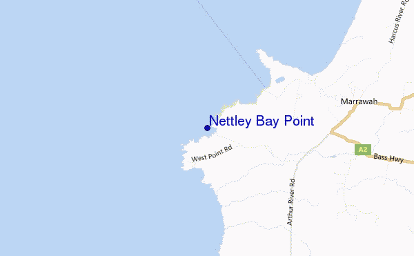 carte de localisation de Nettley Bay Point