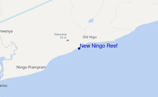 carte de localisation de New Ningo Reef