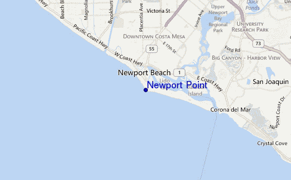 carte de localisation de Newport Point