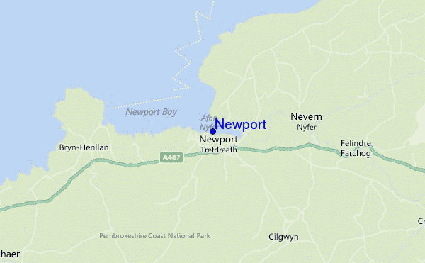 carte de localisation de Newport