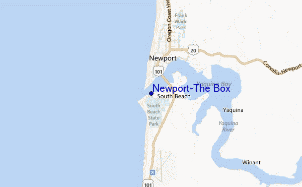 carte de localisation de Newport-The Box