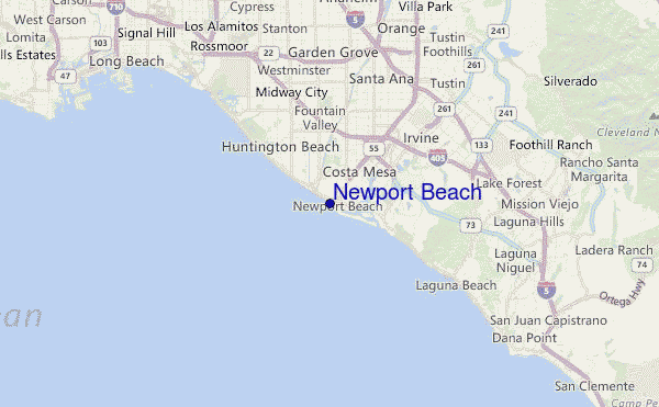 Newport Beach Location Map