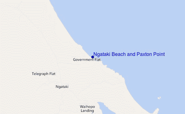 carte de localisation de Ngataki Beach and Paxton Point