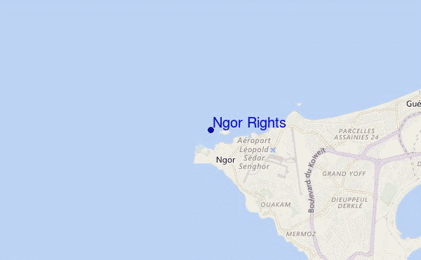 carte de localisation de Ngor Rights