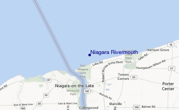 carte de localisation de Niagara Rivermouth