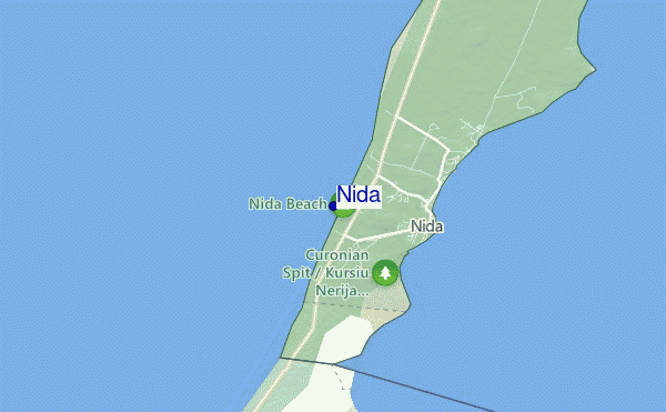 carte de localisation de Nida