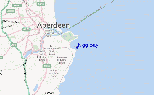 carte de localisation de Nigg Bay