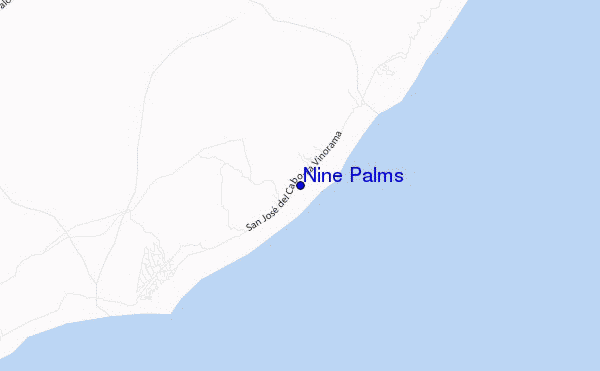 carte de localisation de Nine Palms
