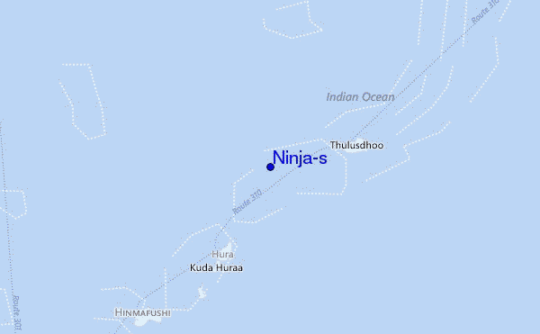 carte de localisation de Ninja's