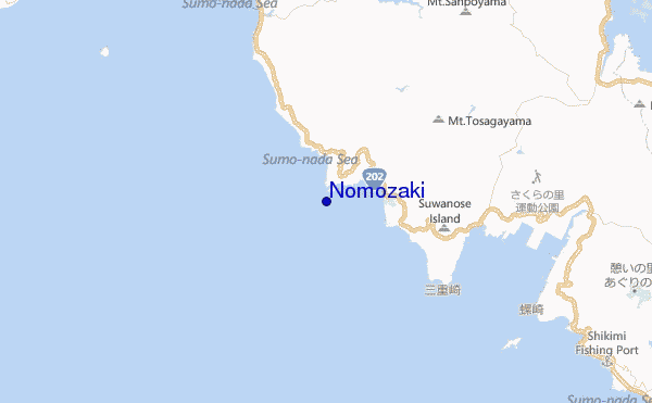 carte de localisation de Nomozaki