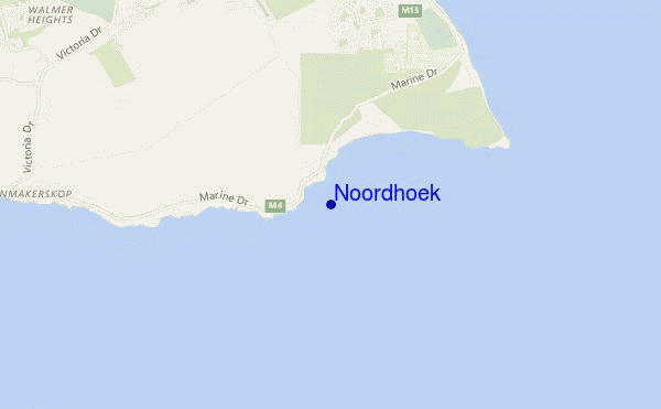 carte de localisation de Noordhoek