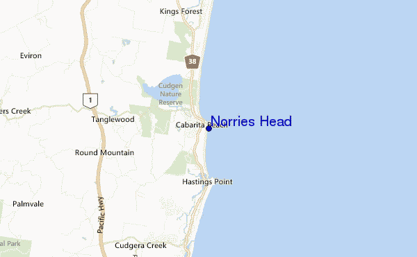 carte de localisation de Norries Head