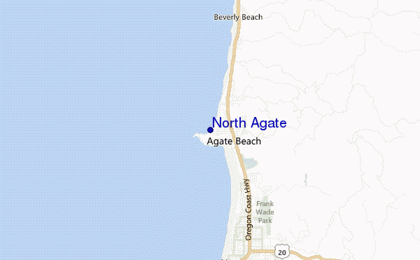 carte de localisation de North Agate