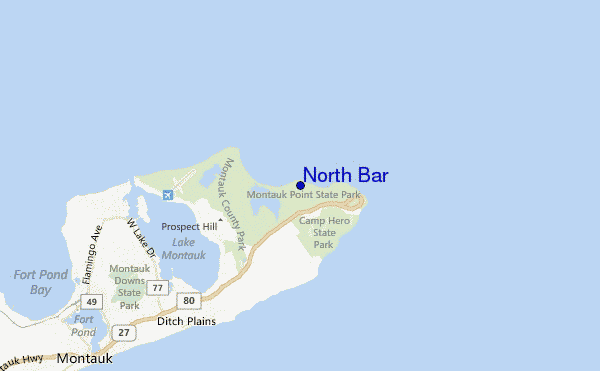 carte de localisation de North Bar
