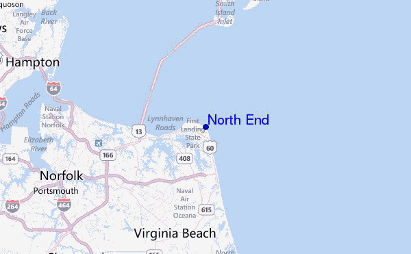 North End Location Map