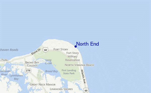 carte de localisation de North End