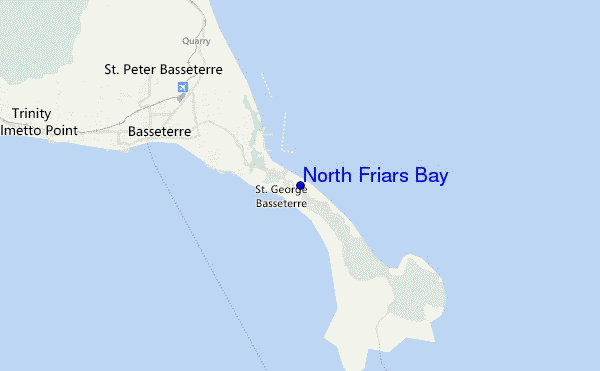 carte de localisation de North Friars Bay