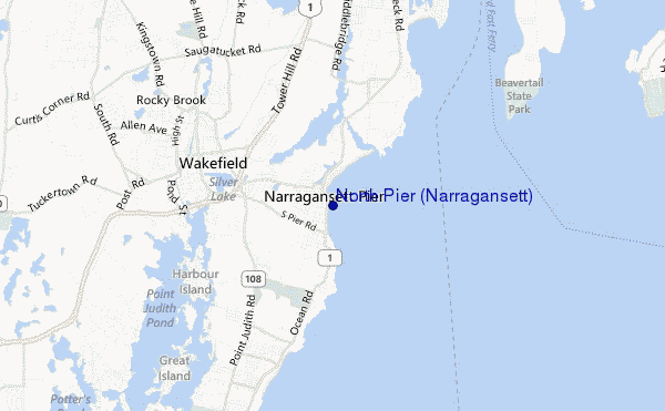 carte de localisation de North Pier (Narragansett)