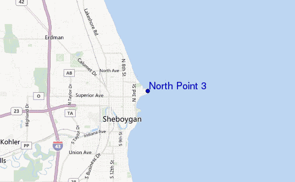 carte de localisation de North Point 3