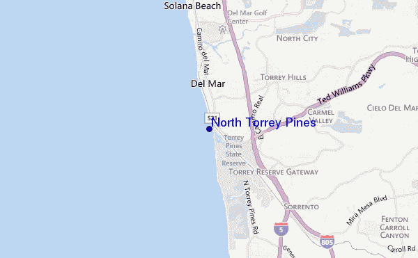 carte de localisation de North Torrey Pines