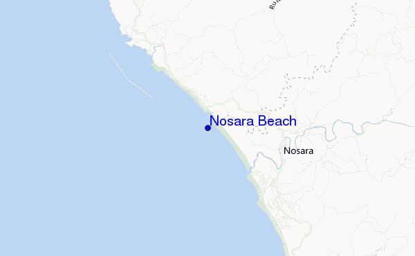 carte de localisation de Nosara Beach