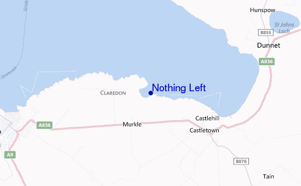 carte de localisation de Nothing Left