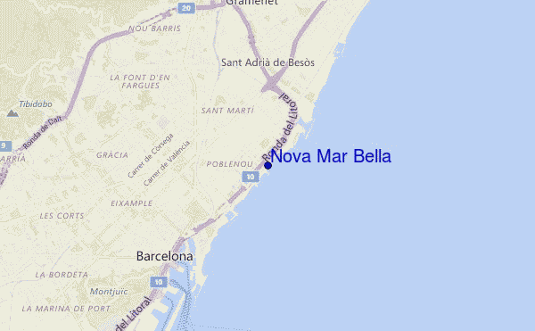 carte de localisation de Nova Mar Bella