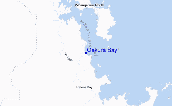 carte de localisation de Oakura Bay